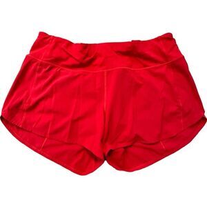 LULULEMON Speed Up High-Rise Lined Running Short - Red - Size 10 3.5"